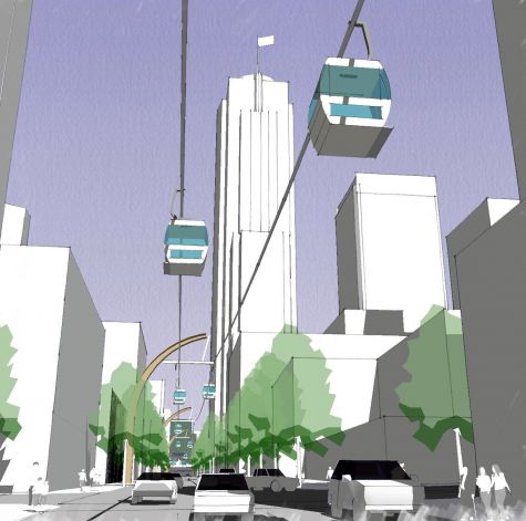 Seattle developer's proposal for gondola connecting Waterfront and Convention Center  Photo: Great Western Pacific